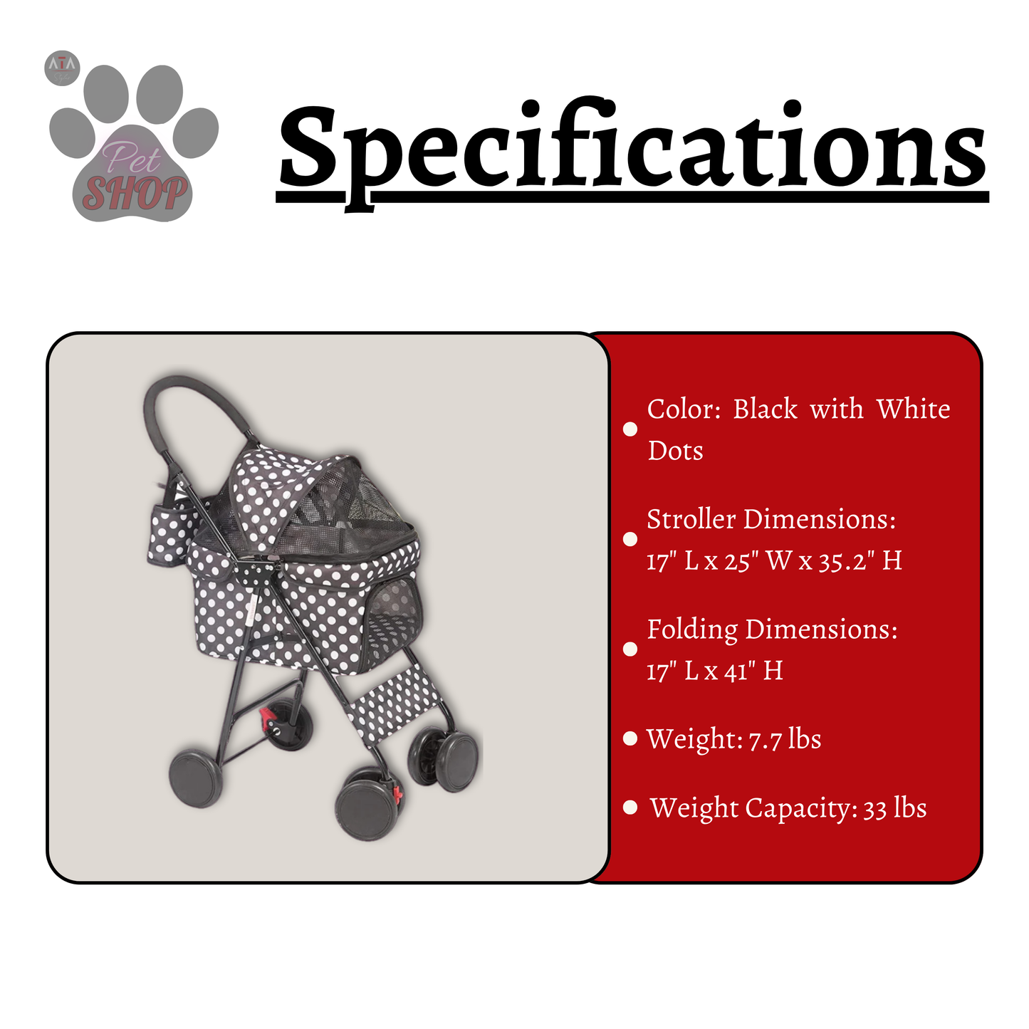 Small Folding Pet Stroller