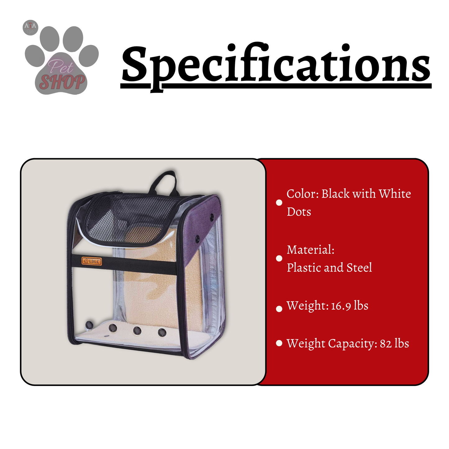 Expandable Pet Carrier Backpack