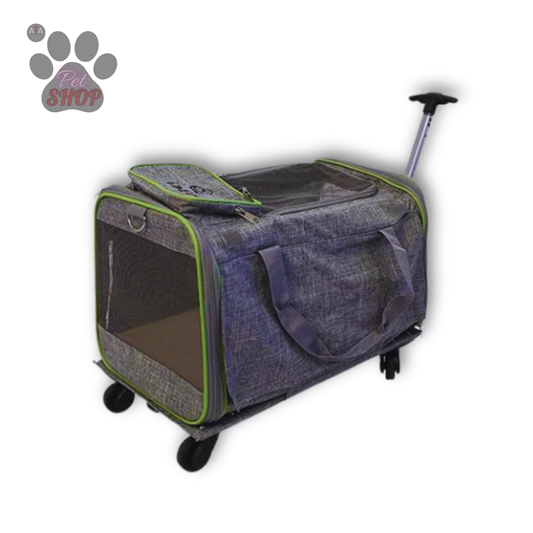 Travel Pet Carrier with Detachable Wheels