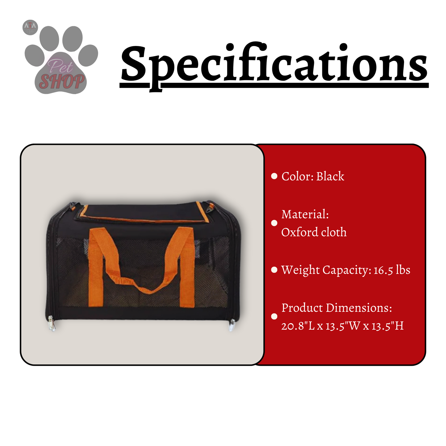 Collapsible Pet Carrier